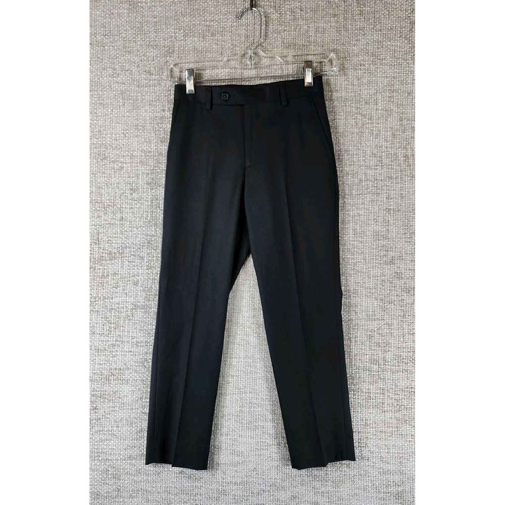 Lauren Ralph Lauren Boys‎ Suit Pants Size 8R (24" Waist) Black Flat Front EUC